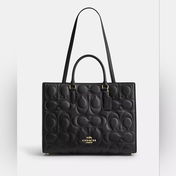 Coach Maggie Tote Bag In Signature Leather NWT - Picture 1 of 8